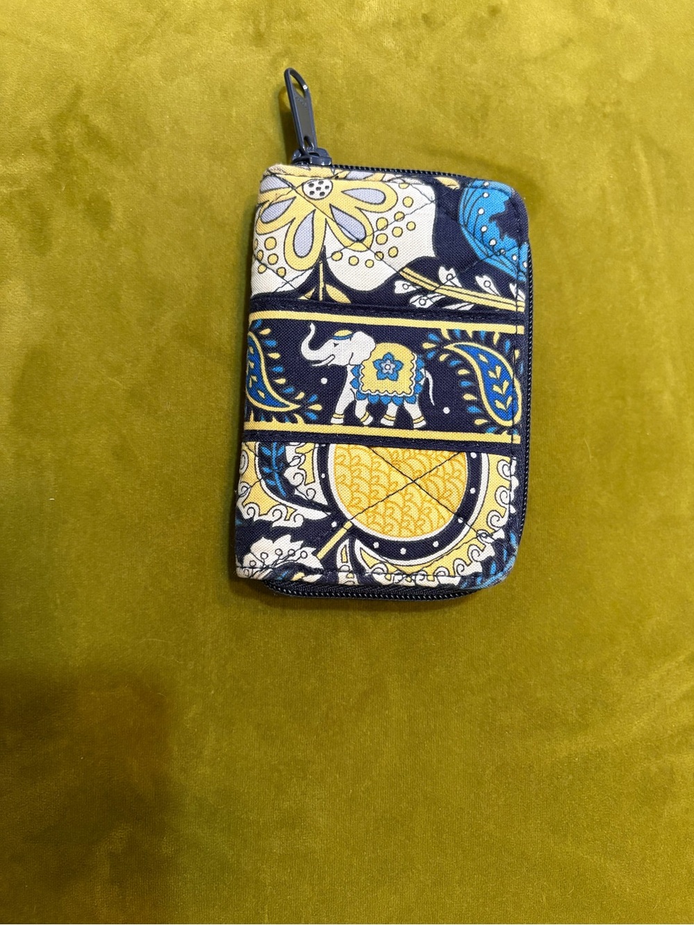 Vera Bradley Ellie Blue Small  Zip Wallet